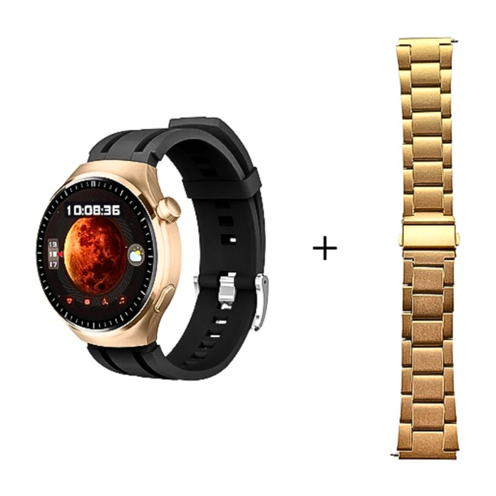 Relógio Inteligente Smartwatch 49mm com 02 Pulseiras Tela Amoled GS Watch4 PRO