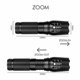Lanterna Tática Portátil Militar Bateria Recarregável Luz LED X900 Altomex