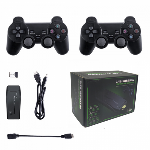 GAME STICK Retrô 2.4G Wireless Mini Game 64GB 20.000Jogos sem Fio