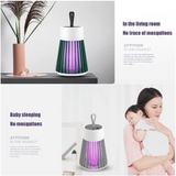Lâmpada Elétrica Mata-Mosquitos com Luz UV - Recarregável por USB - Armadilha Para Insetos